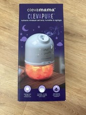Clevamama - CLEVAPURE - Authentic Himalayan Salt Lamp, Humidifier & Nightlight