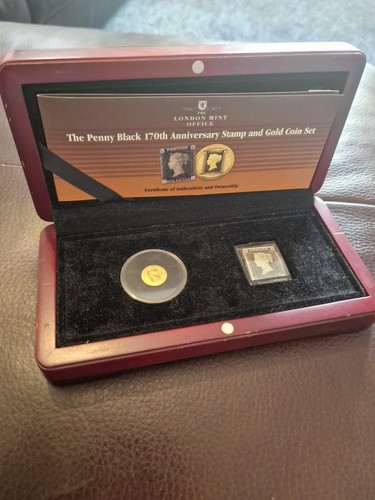 Penny black 170th anniversary - black,