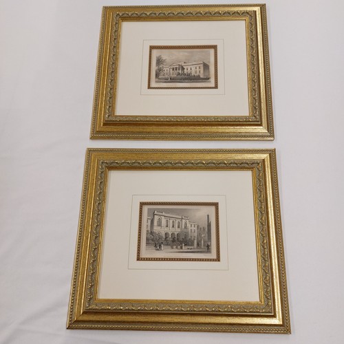 Pair edinburgh engraving - pair,