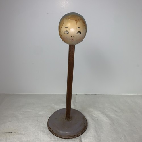 Vintage antique painted lady - vintage,