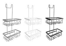 Over Door Shower Caddy & Bathroom Storage Rack Hanging Organiser Shower Screen