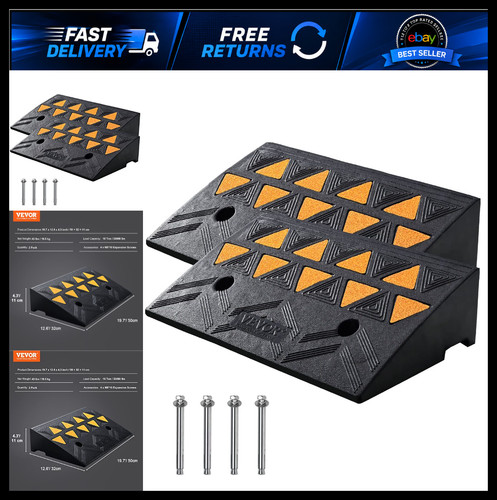 Heavy duty rubber curb - curb, ramp