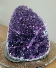 Extra Large Natural Amethyst Druze Geode Quartz Crystal Cluster Reiki 1.1kg O16