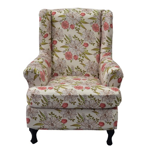 Piece stretch wingback chair - wingback,