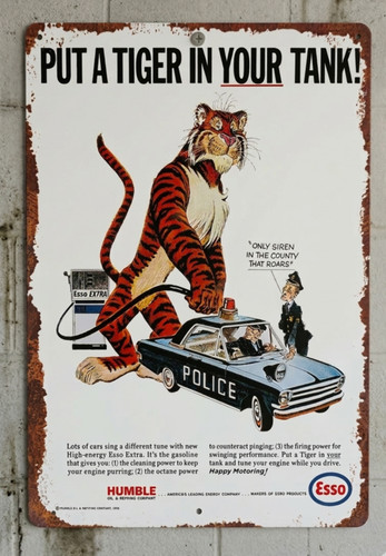 Esso metal sign retro put - sign, –