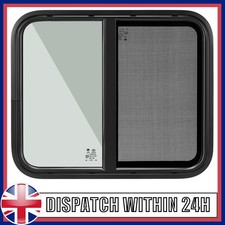 600x500mm Sliding Camper Window for Van / Horsebox Conversion NEXT DAY Dark Tint