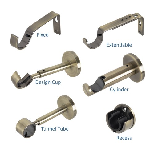 Curtain pole bracket for 28mm - pole, bracket,