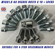 Alloy Wheel Bolts + Locks Fits