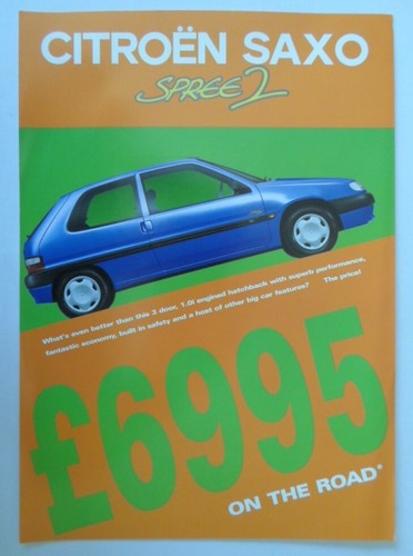 Citroen saxo spree orig - spree, 1998