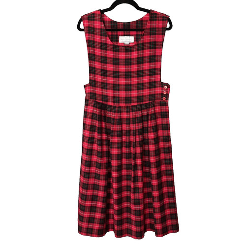 Vtg red plaid flannel - plaid,