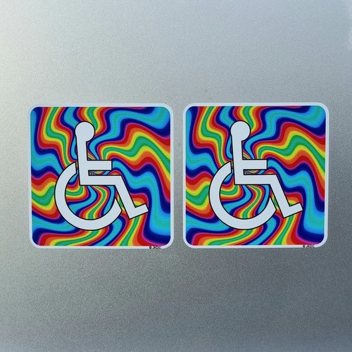Hippy psychedelic disabled - 2x,