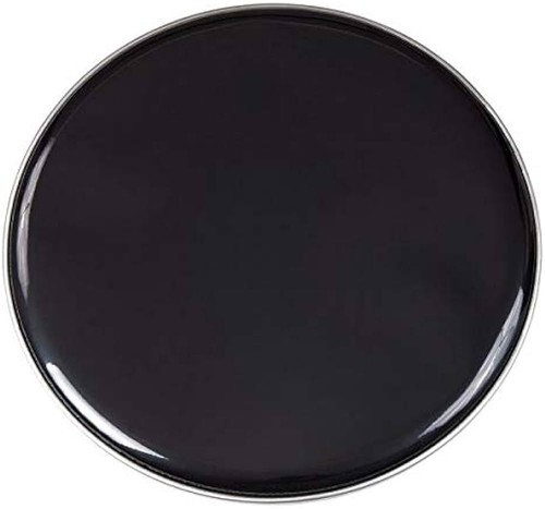 Black bass drum head - drum,