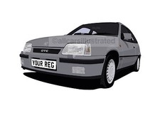 ASTRA GTE MK2 GRAPHIC CAR ART