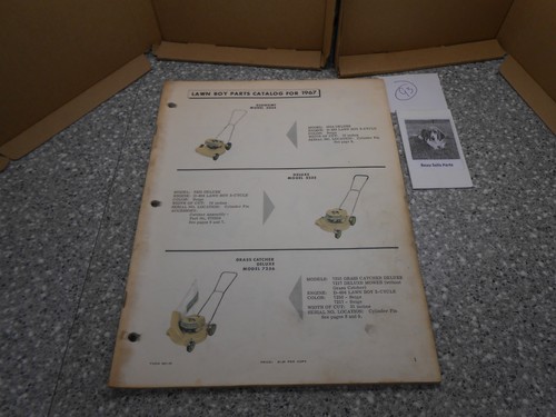 Lawn boy parts catalog - boy,