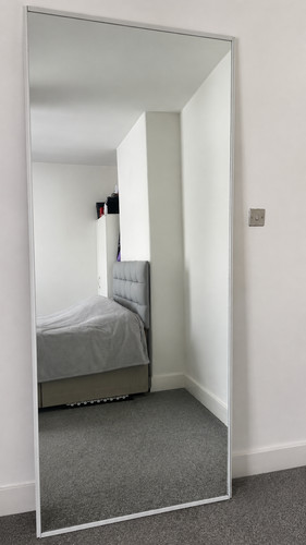 Large sliding wardrobe mirror