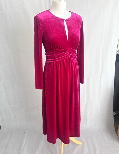 Boden pink velvet - pink, midi