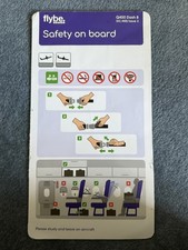 Flybe Dash 8-Q400 Safety Card 