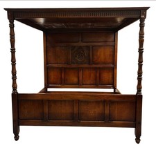 HARRODS EMPEROR OAK FOUR POSTER BED 4 POSTER  ROYAL OAK FURNITURE RRP £18500!