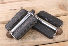 Coventry Eagle Rubber Platform Pedals 9/16" Vintage Retro Steel Roadster Bike