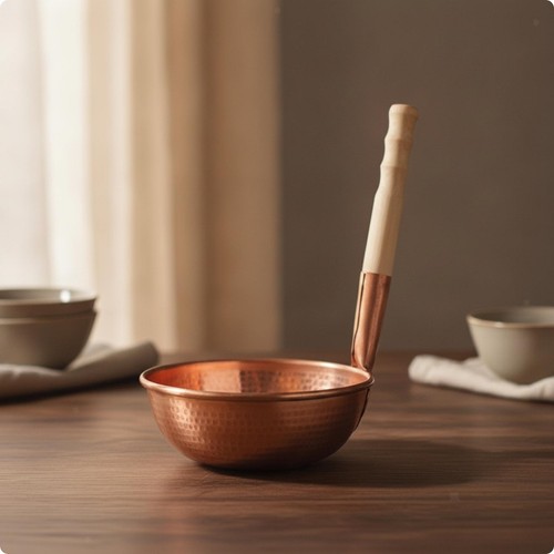 Copper small pot hammered - copper,