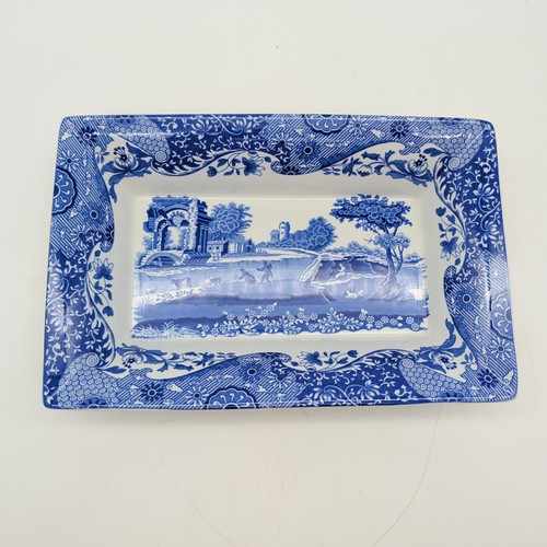 Spode blue italian rectangular - italian,