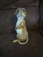 Standing meerkat garden statue