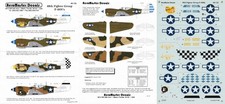 AEROMASTER DECALS 1/48 P-40N Warhawk 7th FS 8th FS 49th FG nose art (USSAF)