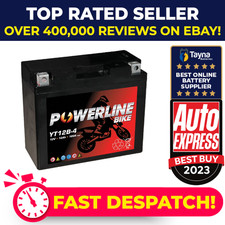 YT12B-4 Powerline Motorcycle Battery 12V 12Ah YT12B4