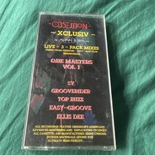 Obsession Rave Tapes  x 3 que masters vol 1 very rare 