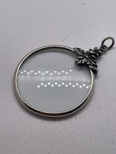 Magnifying Glass Quizzing Glass Solid Silver Antique 
