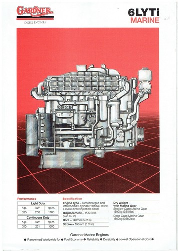 Gardner 6lyti marine - marine, diesel