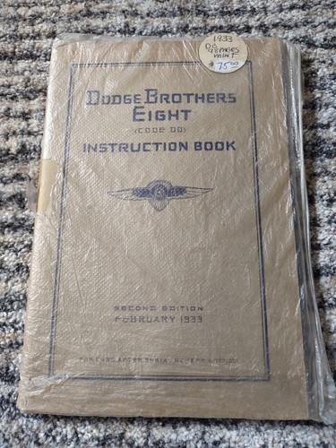 1933 dodge brothers eight - 1933,