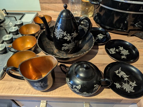 Vintage japanese black lacquer - black,