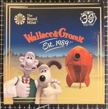 2019 Wallace & Gromit 50p Coin Silver Proof Cased Packaging and COA