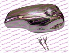 NORTON FEATHERBED SLIMLINE MANX STYLE CUSTOM ALLOY PETROL TANK+CAP TAP/COMPATIBL