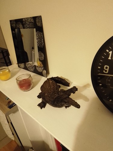 Crocodile carving vintage - ,