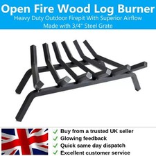 Heavy Duty 23" Open Fire Grate