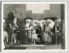 United Kingdom, Little Anne Brown overawed by the Prince of Wales Vintage .  