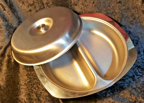 Serving dish two divisions - dish,