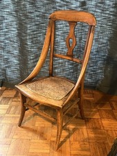 19th Century wooden Childs Chair - Heart centre of back panel - nice example