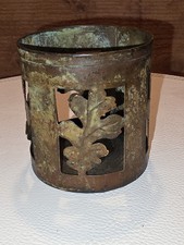 Vintage Metal Leaf Tea light