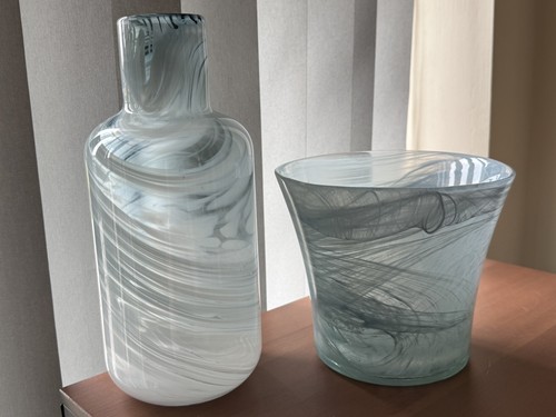 Ikea art glass vase - art, by
