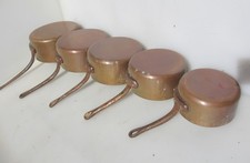 Victorian Copper Pan Set