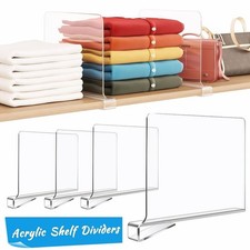 Clear Shelf Dividers for