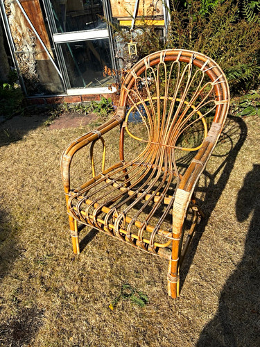 Brown rattan wicker garden - brown,