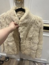 Real Rabbit Fur Beige Jacket