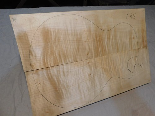 Flame maple carved top - flame,