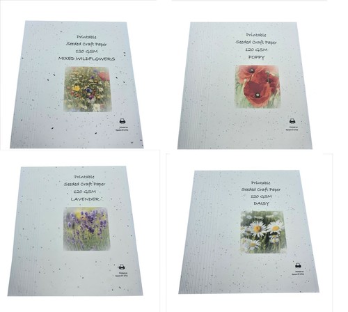 Seeded printer paper - seeded, sheets