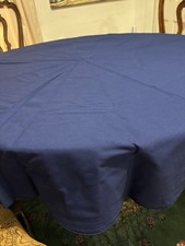 Round Blue Tablecloth 68