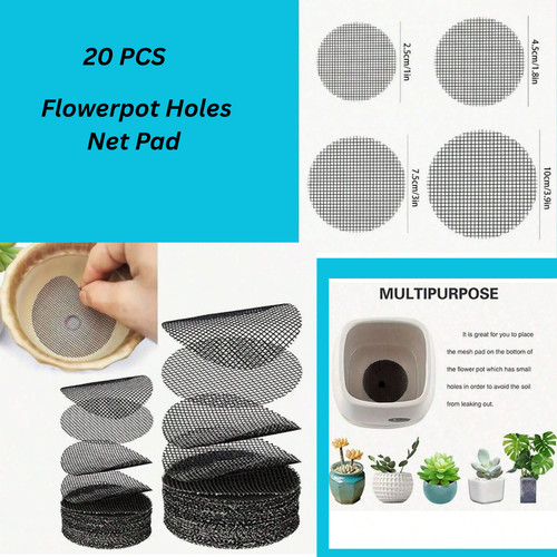 Pot hole mesh pad bonsai - hole,